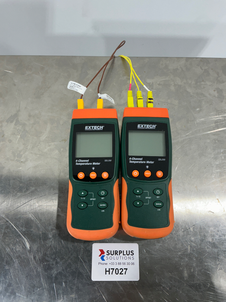 Image of Extech Instruments Set of 2 SDL200 4-Channel Temperature Meter